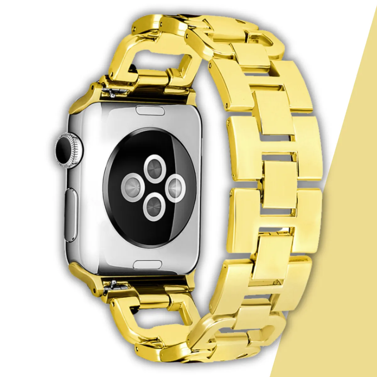 GENERICO - Correa De Acero Con Diamantes Para Apple Watch 42-44-45-49mm