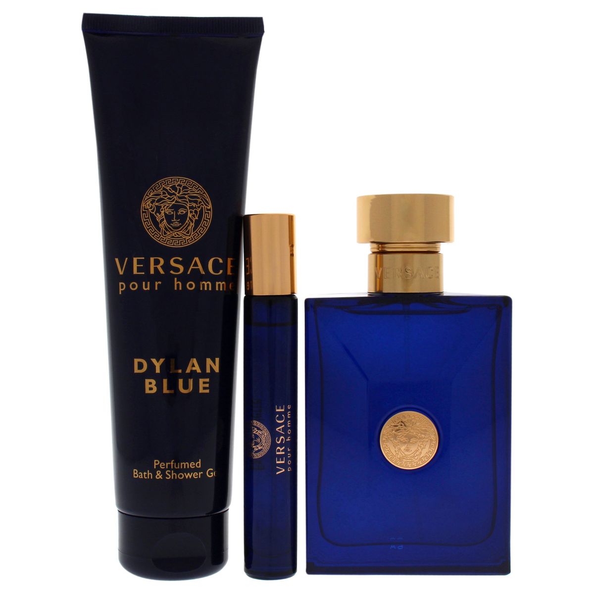 VERSACE - Dylan Blue Set de 3 Fragancias 100EDT+MiniEDT10 Versace