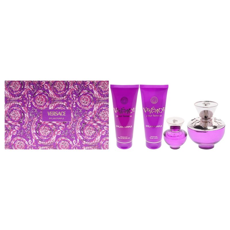 VERSACE - Dylan Purple Set de 4 Fragancias EDP100+MiniSPRAY5 Versace