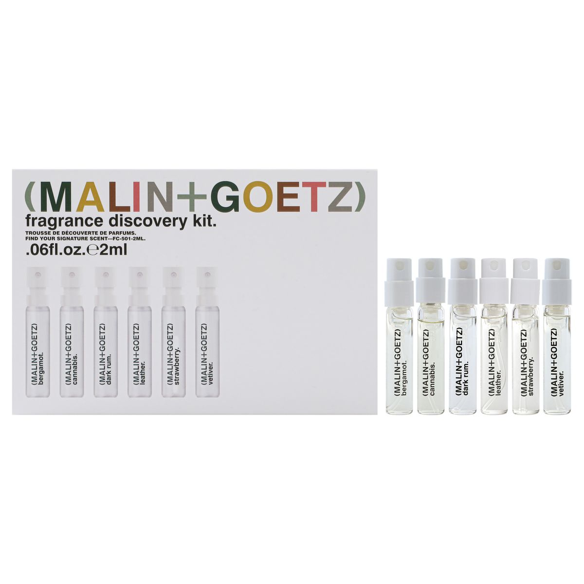 MALIN + GOETZ - Set de 6 Mini Fragrancias 1.8ml c/u Discovery Malin + Goetz
