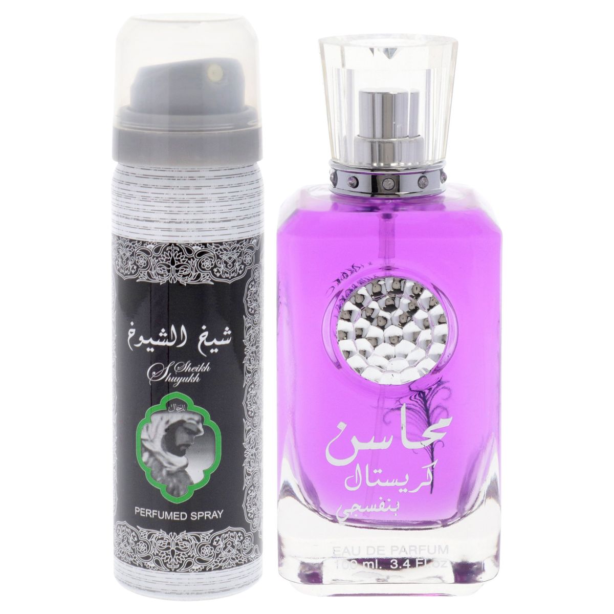 LATTAFA - Mahasin Crystal Violet Set de 2 Perfumes Lattafa