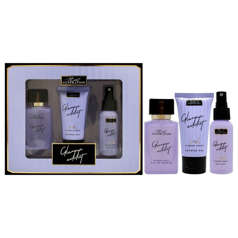 NG PERFUME - Glamour Addict Set de 3 Fragancias EDP50ml+Bruma50ml+Gel de ducha50ml NG Perfume