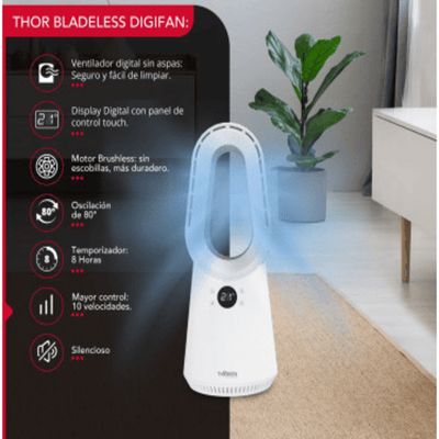 Imagen 2 del producto Ventilador sin aspas Thor Bladeless Digifan