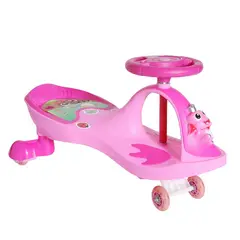 ARTHOME - SWING CAR RANA INFANTIL ROSADO
