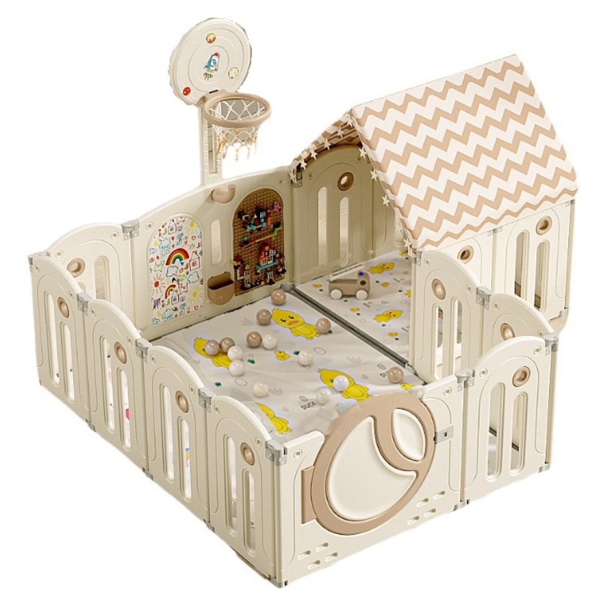 MUNDO MAGIA - Corral De Seguridad Niño Y Bebe Centro DeJuegos 120X160X63cm