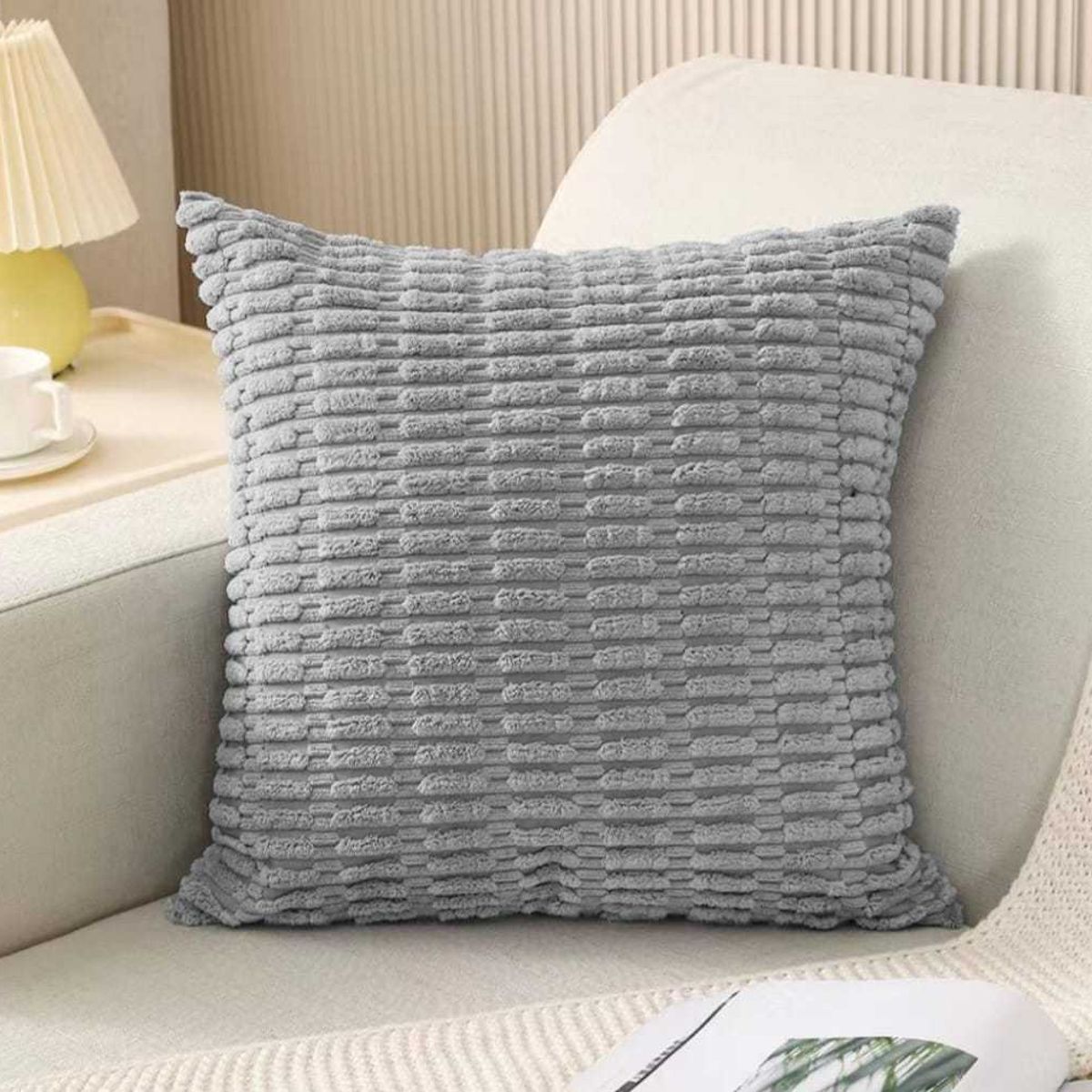 GENERICO - PACK DE 2 FUNDAS  TEXTURIZADAS 45x45cm