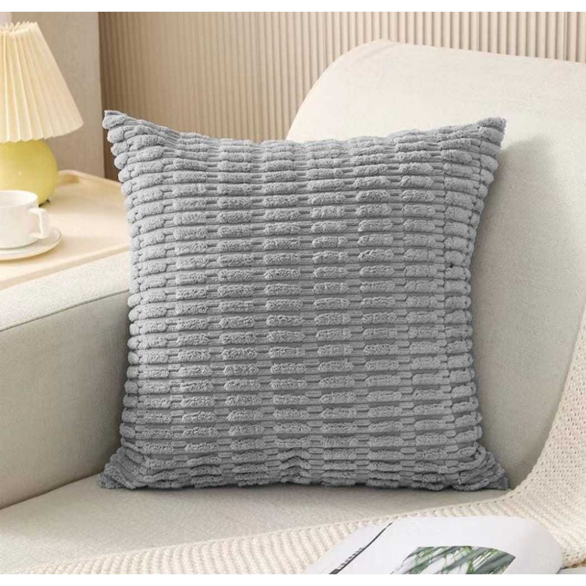 GENERICO - PACK DE 2 FUNDAS  TEXTURIZADAS 45x45cm