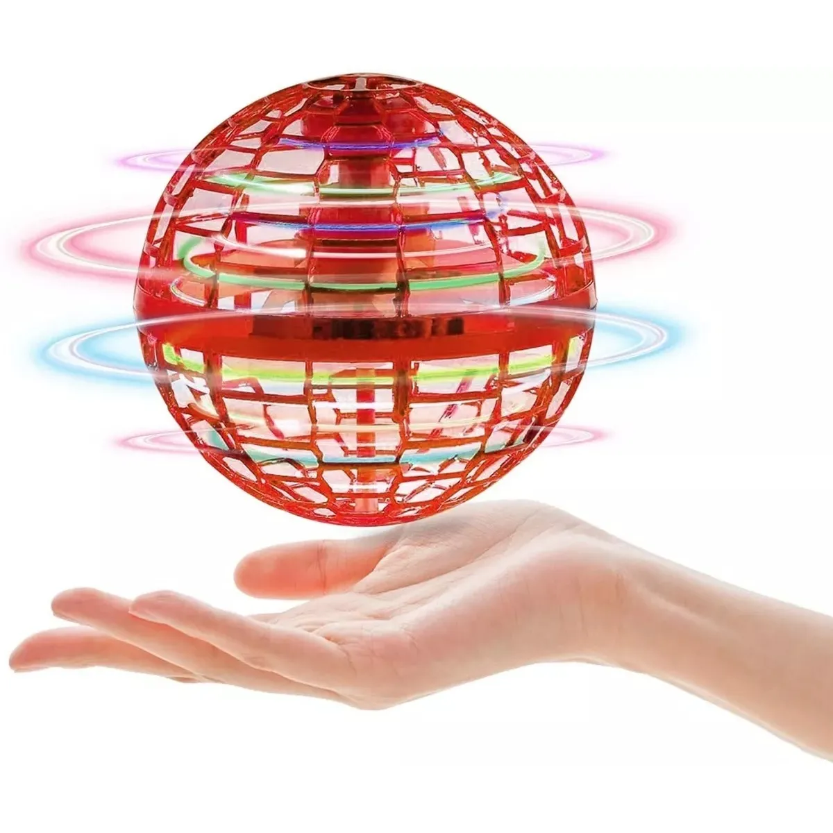 GENERICO - Pelota Voladora Esfera Luz Led Mini Dron Efecto Boomerang