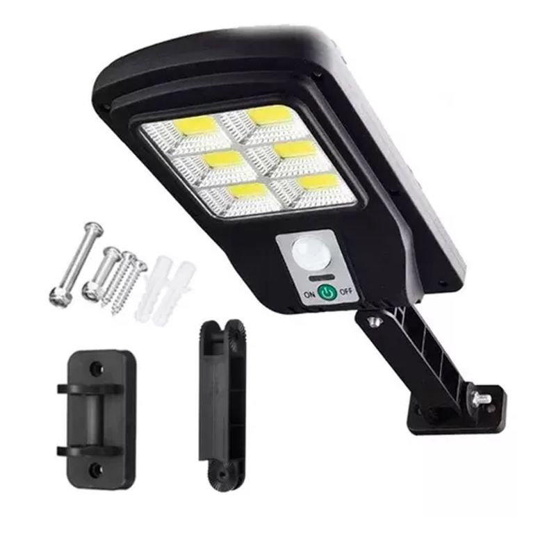 GENERICO - Pack 2 Foco Solar Led Poste Exterior Sensor M Control Remoto