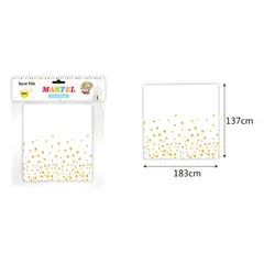 GENERICO - MANTEL DE MESA PARA FIESTA ESTRELLAS 137X183