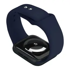 GENERICO - Correa Silicona Para Apple Watch 38 40 41 42mm Azul Marino