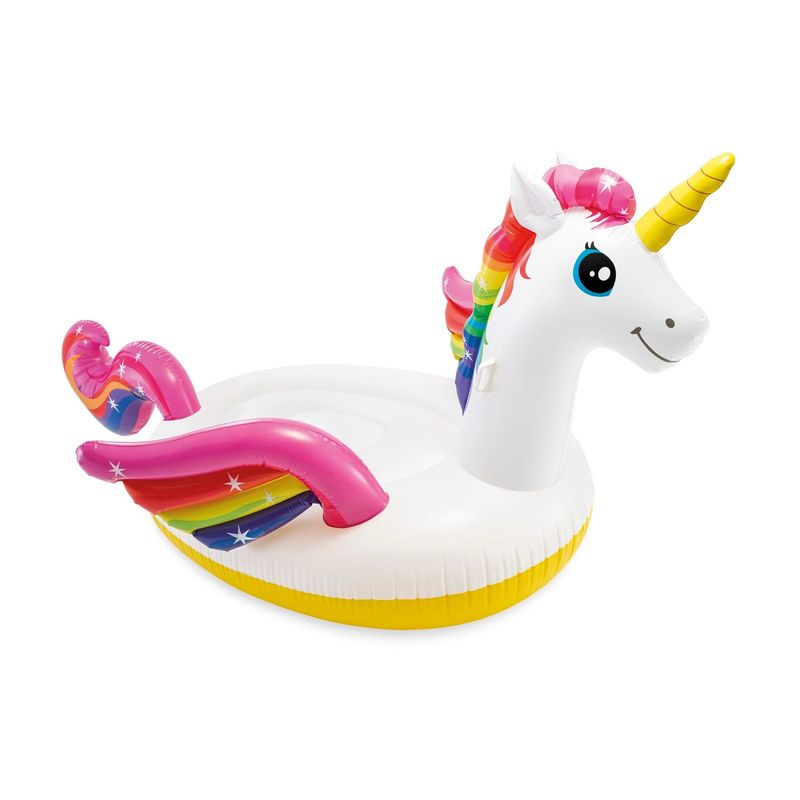 INTEX - Flotador Inflable INTEX Mega Unicornio Island 163x251x145cm