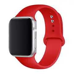 GENERICO - Correa Silicona Para Apple Watch 38 40 41 42mm Rojo