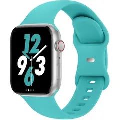 GENERICO - Correa Silicona Para Apple Watch 38 40 41 42mm Turquesa