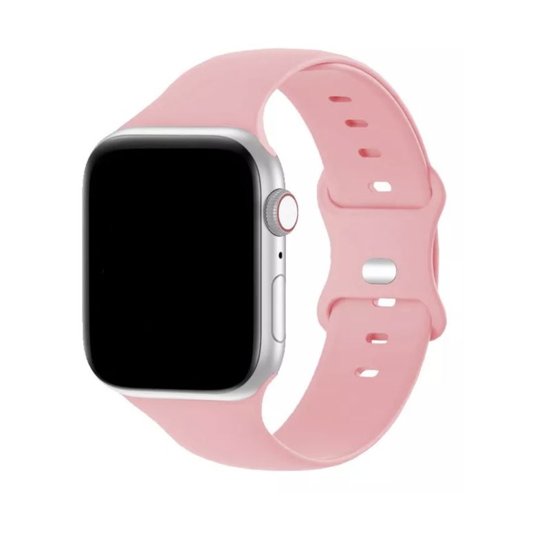 GENERICO - Correa Silicona Para Apple Watch 38 40 41 42mm Rosado