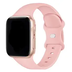 GENERICO - Correa Silicona Para Apple Watch 38 40 41 42mm Rosado Palo