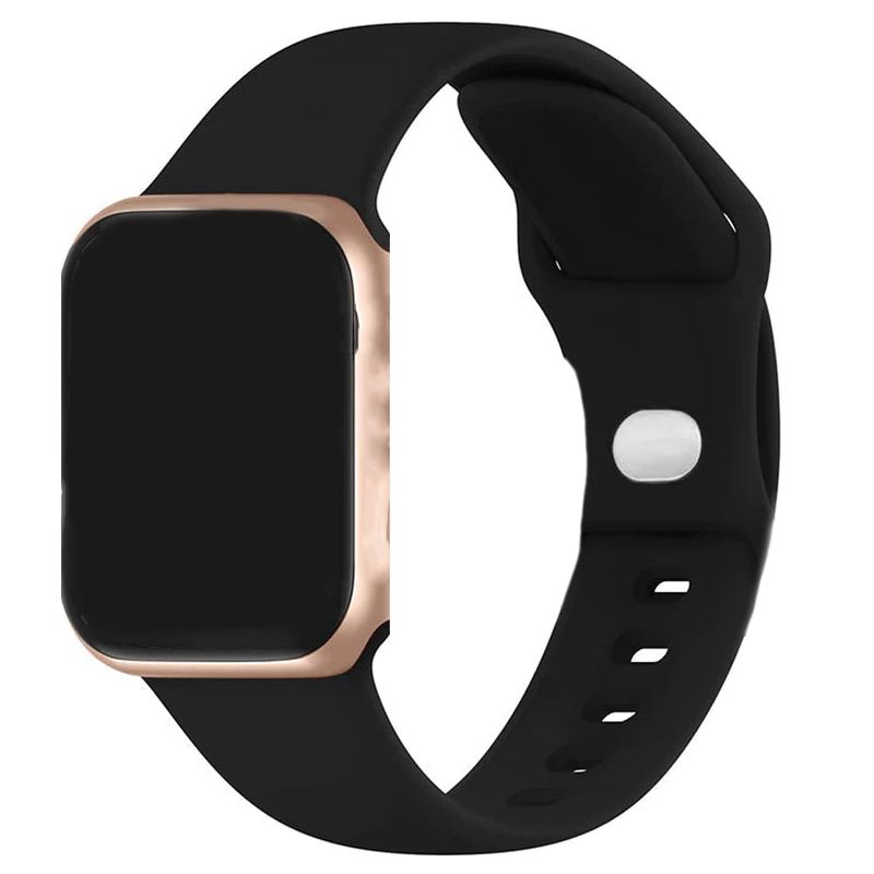 GENERICO - Correa Silicona Para Apple Watch 38 40 41 42mm Negro