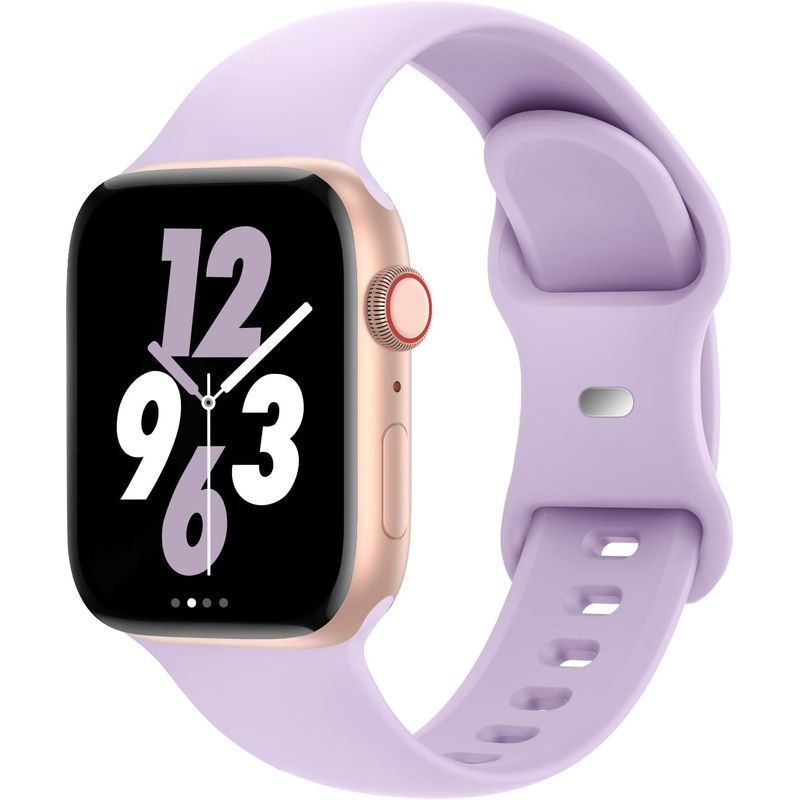 GENERICO - Correa Silicona Para Apple Watch 38 40 41 42mm Lavanda