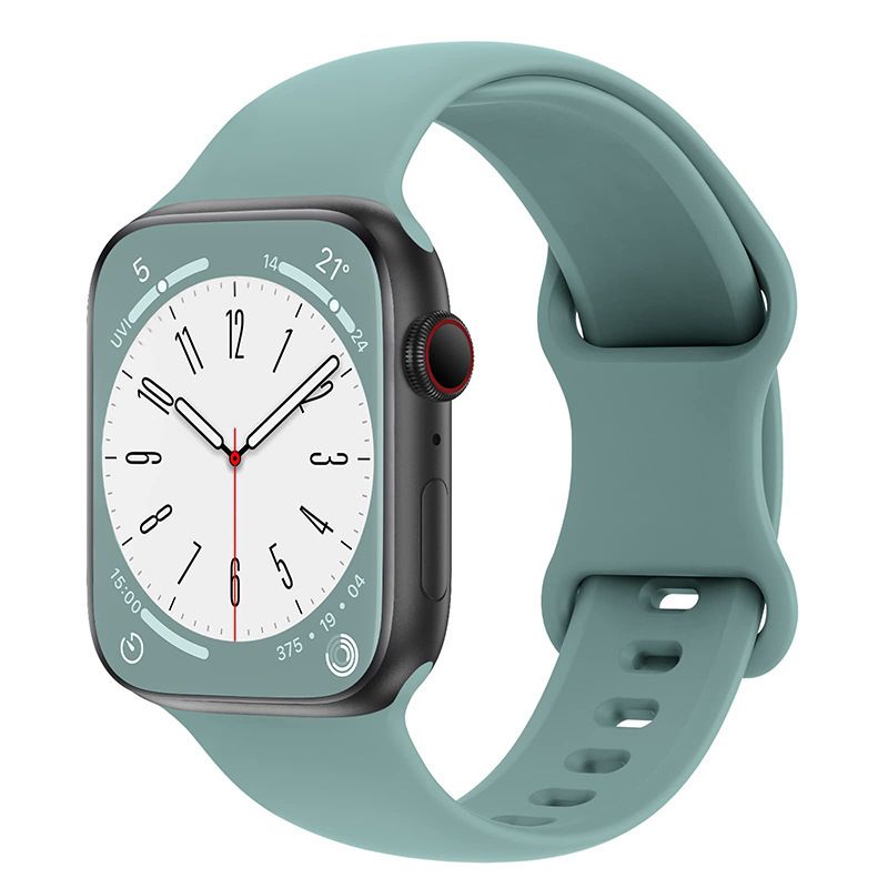 GENERICO - Correa Silicona Para Apple Watch 38 40 41 42mm Verde Menta
