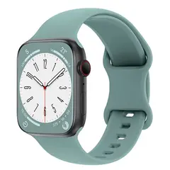 GENERICO - Correa Silicona Para Apple Watch 38 40 41 42mm Verde Menta