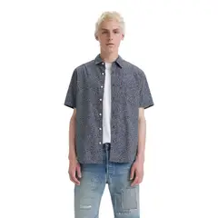 LEVIS - Camisa Hombre Ss Classic 1 Pkt Standrd Azul
