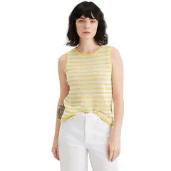 DOCKERS - Sweater Mujer Tank Regular Fit Amarillo