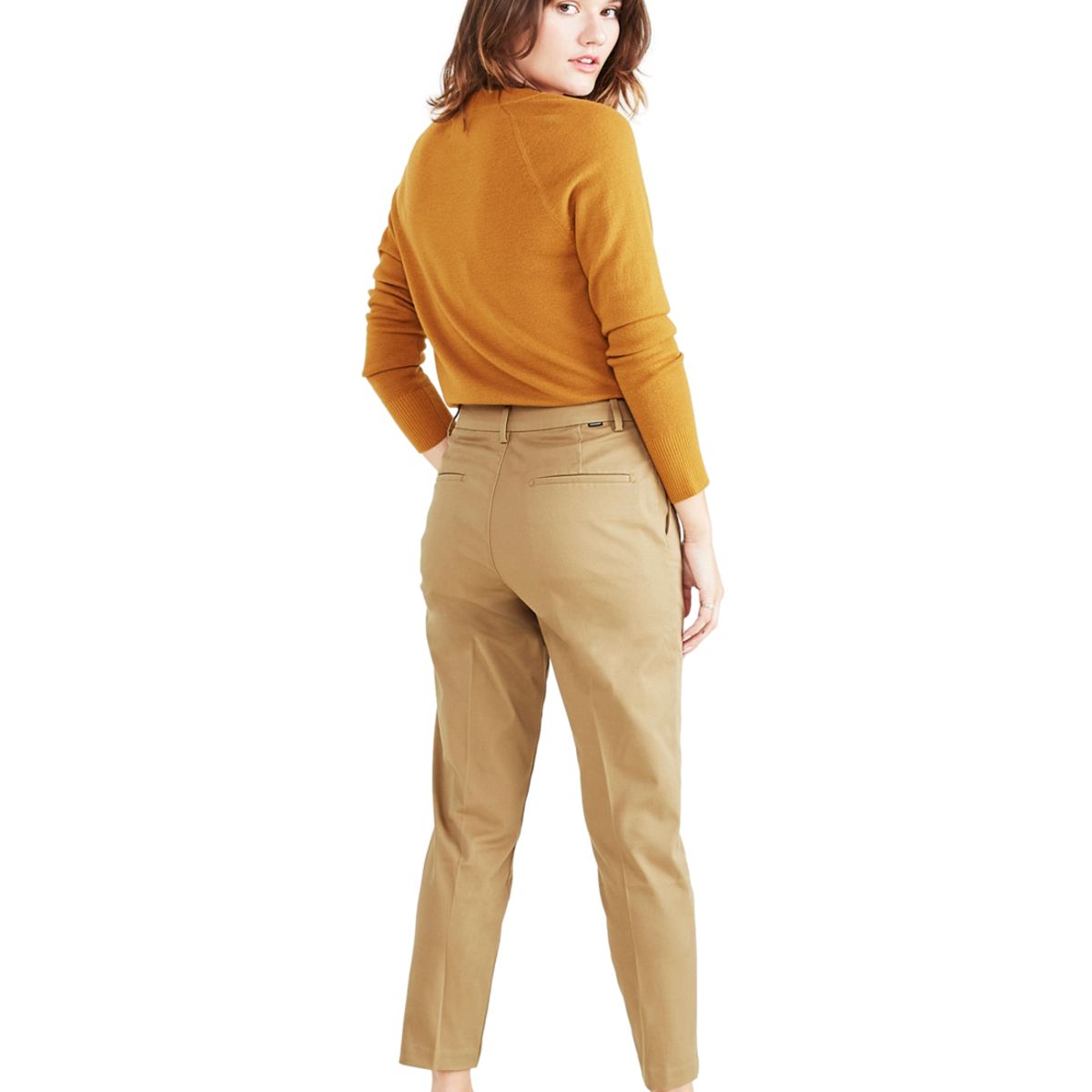 DOCKERS - Pantalón Mujer Slim Ankle Fit Beige Dockers