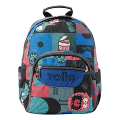 TOTTO - Mochila Notebook Escolar Niño Impermeable Eco003