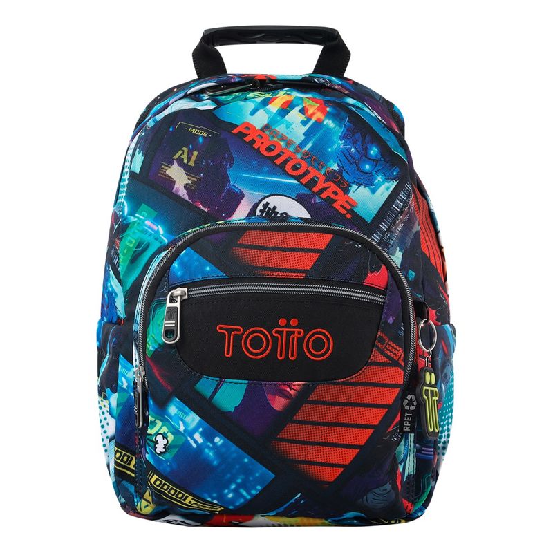 TOTTO - Totto Mochila Notebook Escolar Niño Impermeable Eco003