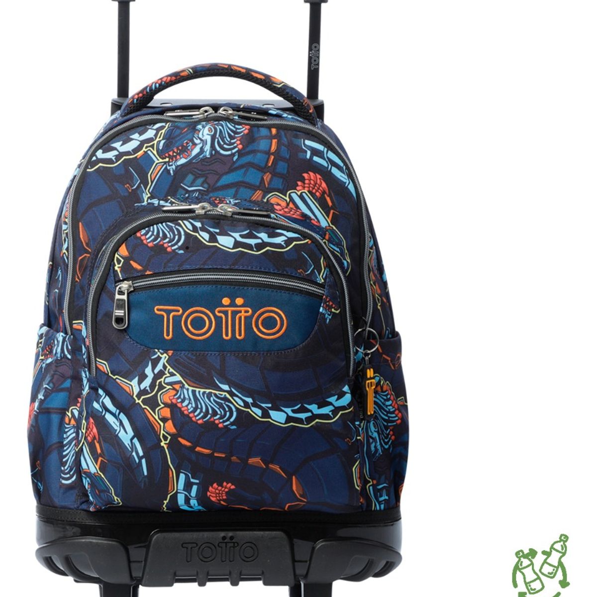 TOTTO - Mochila Escolar Totto Rpet Impermeable con Ruedas Niño 26L
