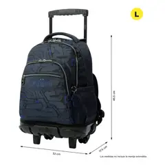 TOTTO - Mochila Escolar Rpet Impermeable con Ruedas Niño 26L