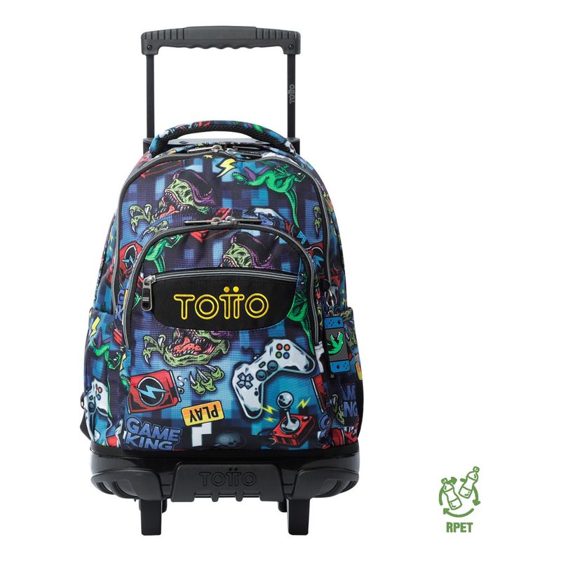 TOTTO - Mochila Escolar Totto Rpet Impermeable con Ruedas Niño 26L