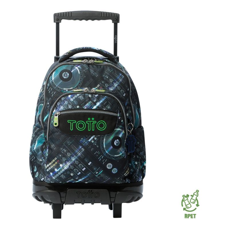 TOTTO - Mochila Escolar Totto Rpet Impermeable con Ruedas Niño 26L