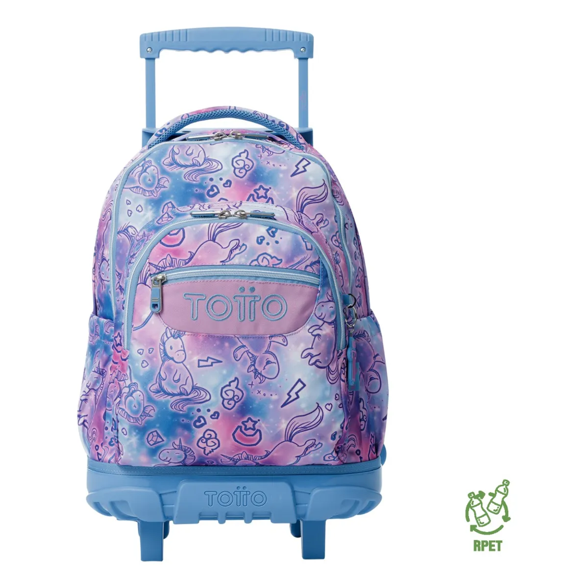 TOTTO - Mochila Escolar Totto Rpet Impermeable con Ruedas Niña 26L