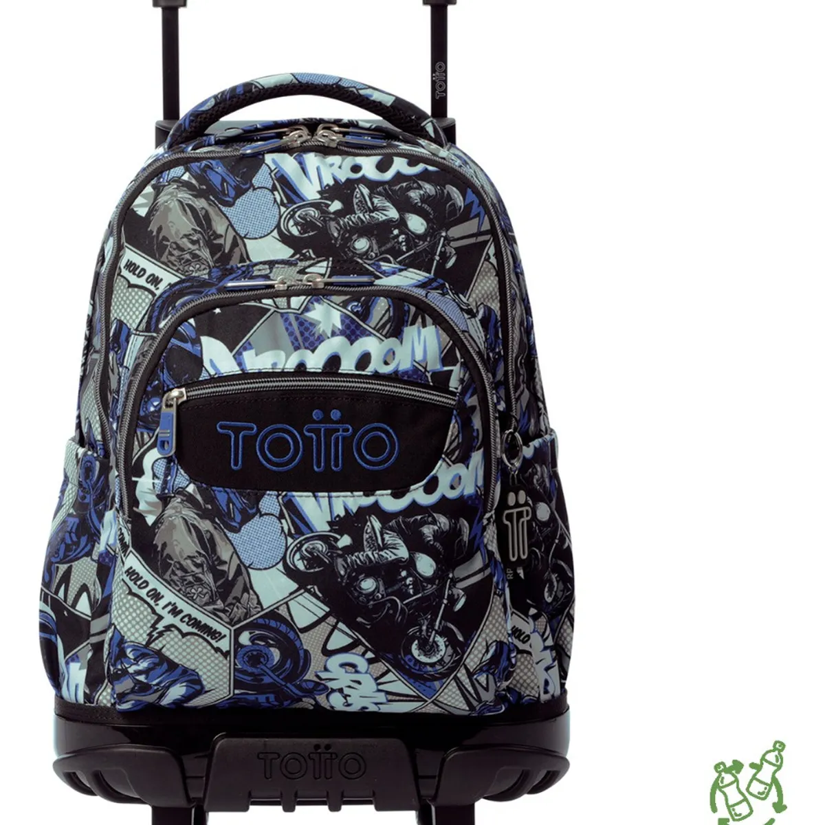 TOTTO - Mochila Escolar Totto Rpet Impermeable con Ruedas Niño 26L