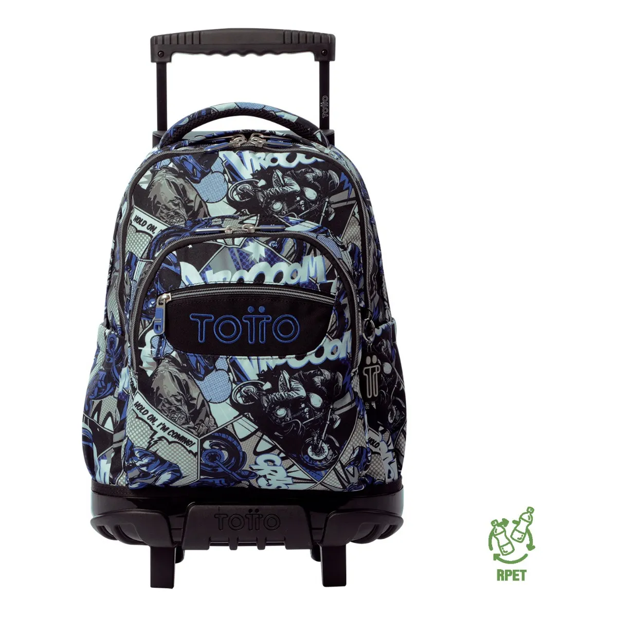TOTTO - Mochila Escolar Totto Rpet Impermeable con Ruedas Niño 26L