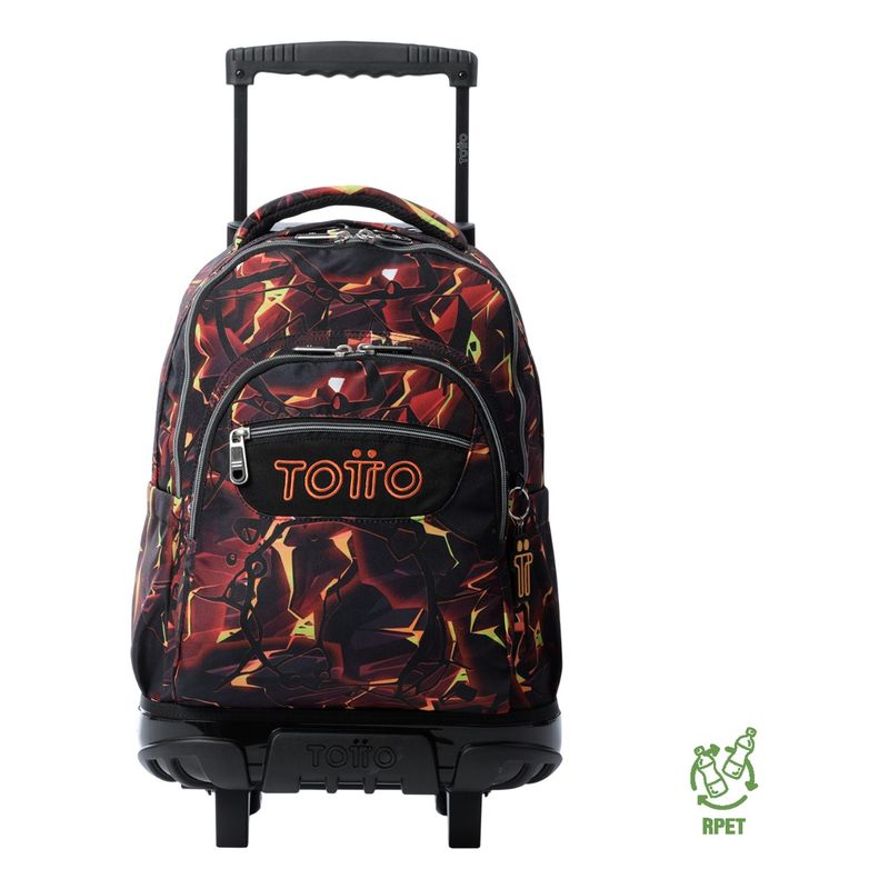 TOTTO - Mochila Escolar Totto Rpet Impermeable con Ruedas Niño 26L