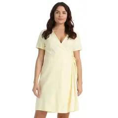 DOCKERS - Vestido Mujer Wrap Amarillo