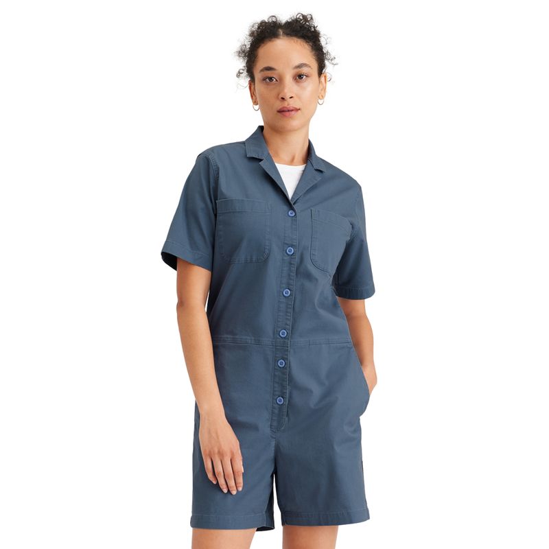 DOCKERS - Enterito Mujer Playsuit Relaxed Fit Azul Dockers