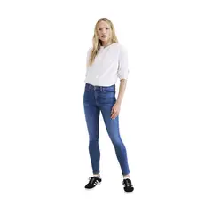 DOCKERS - Jeans Mujer Mid Rise Skinny Fit Azul