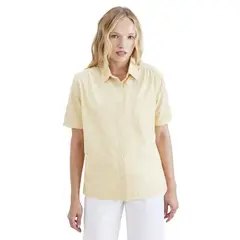 DOCKERS - Blusa Mujer Button Up Regular Fit Amarillo