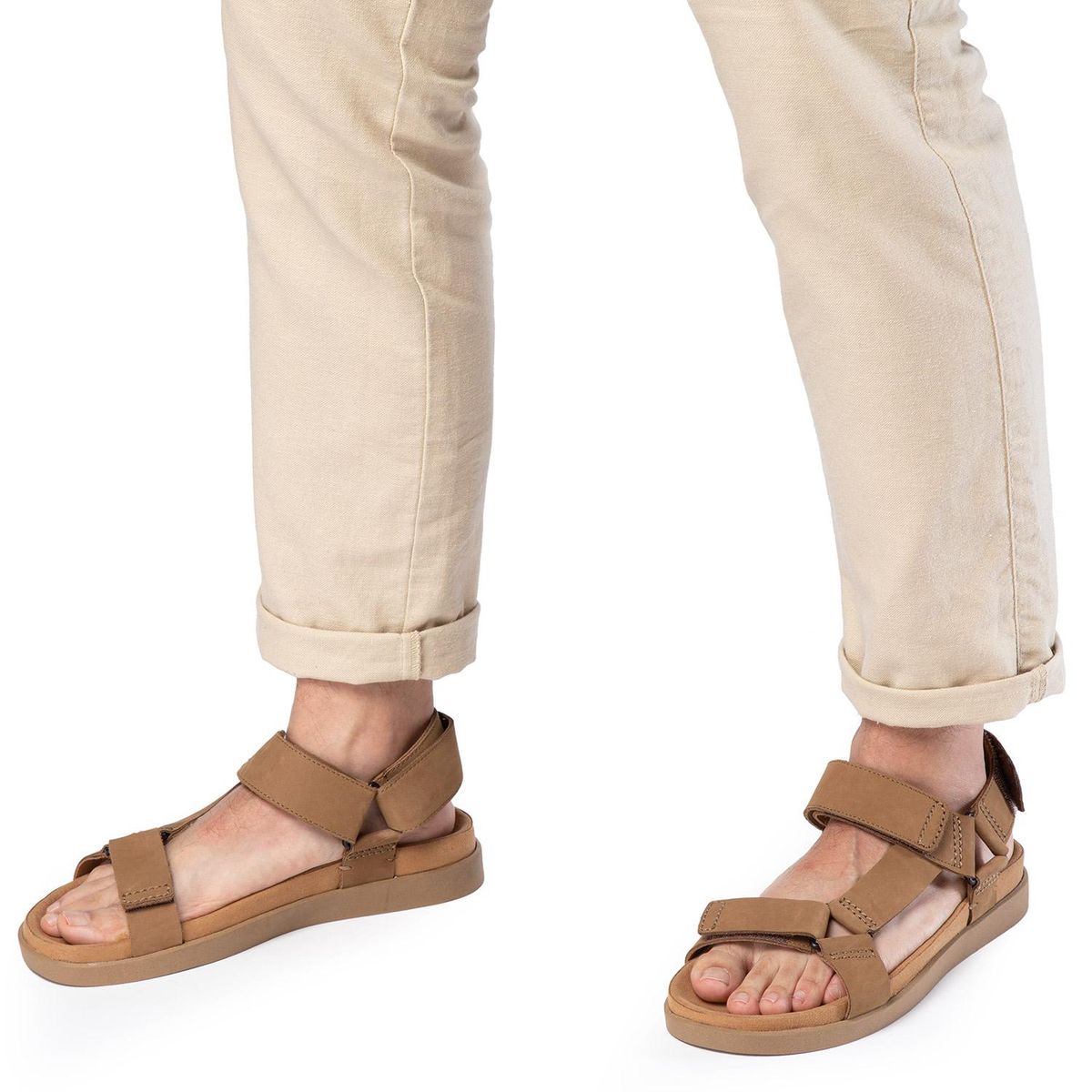 GUANTE - Sandalia semi abierta - Berna - Guante - Camel