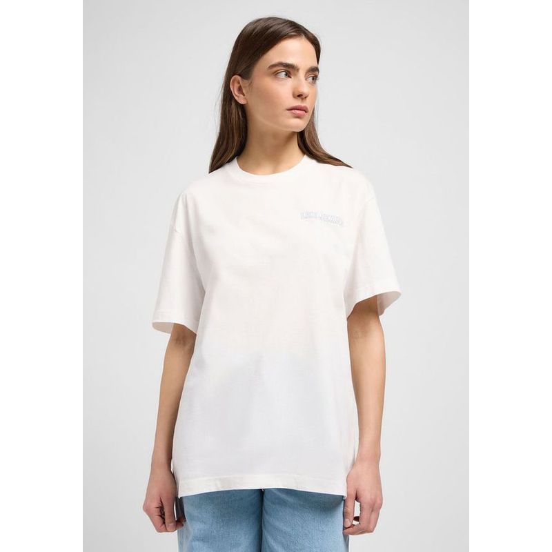 LEE - Polera Relaxed Fit Loose Graphic Beach Tee Blanco