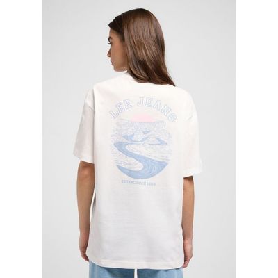 Imagen 2 del producto Polera Relaxed Fit Loose Graphic Beach Tee Blanco