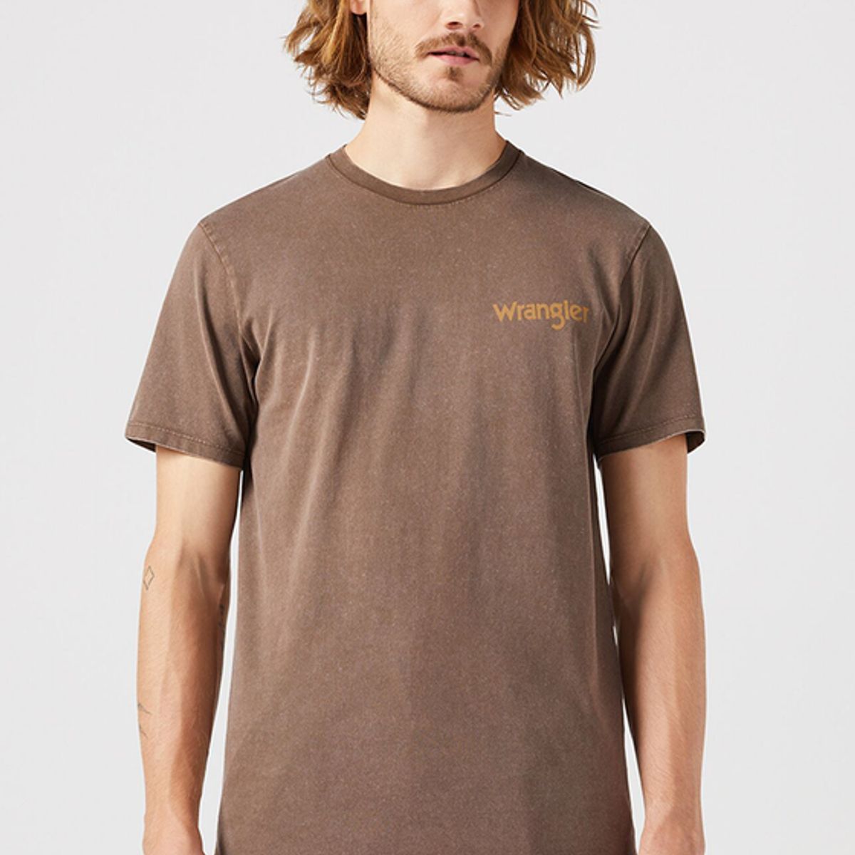 WRANGLER - Polera Regular Fit Casey Jones Tee Café