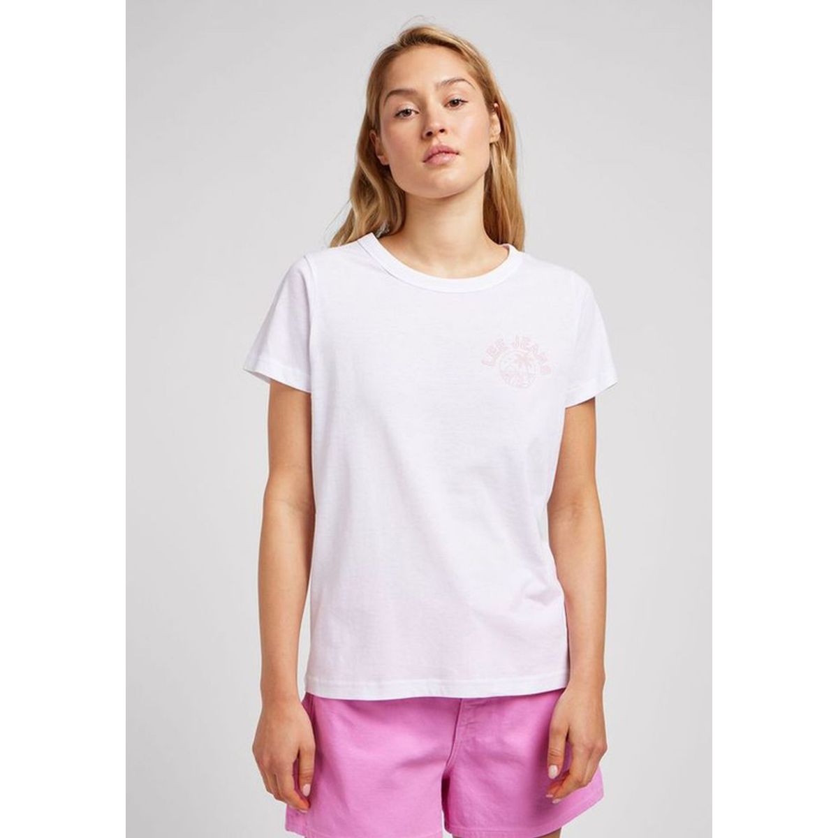 LEE - Polera Regular Fit Graphic Beach Tee Blanco