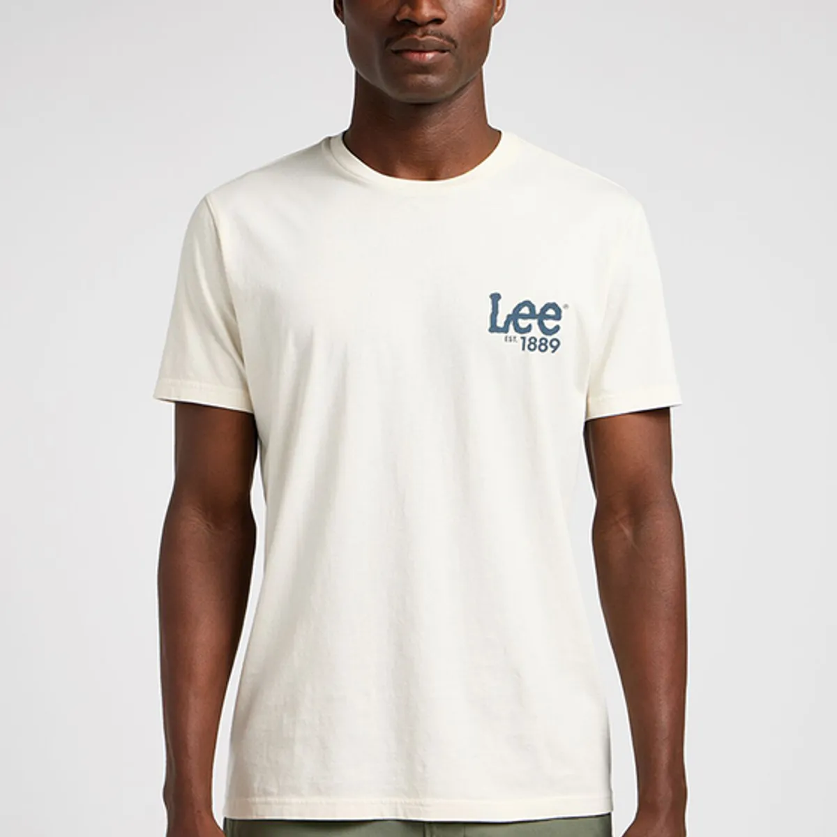 LEE - Polera Loose Fit Logo Tee Crudo