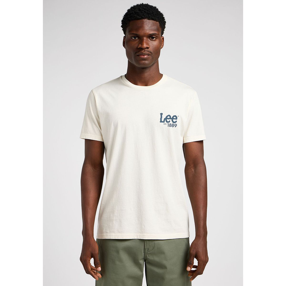 LEE - Polera Loose Fit Logo Tee Crudo