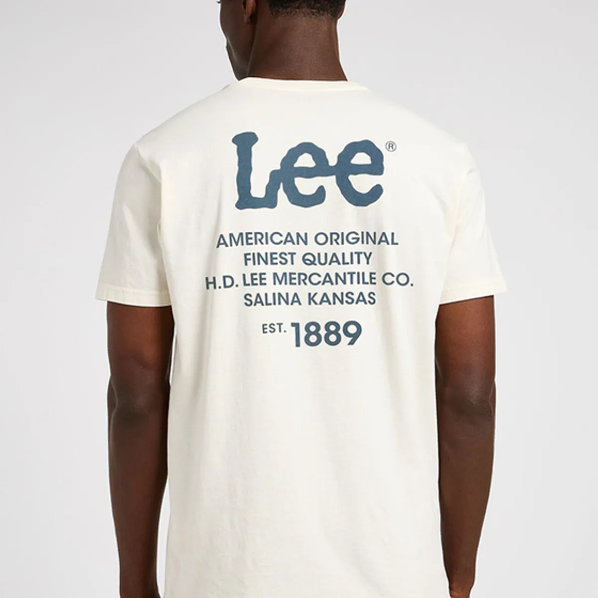 LEE - Polera Loose Fit Logo Tee Crudo