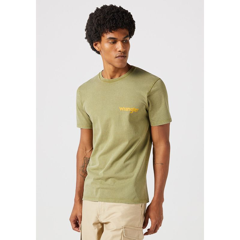 WRANGLER - Polera Regular Fit Casey Jones Tee Verde